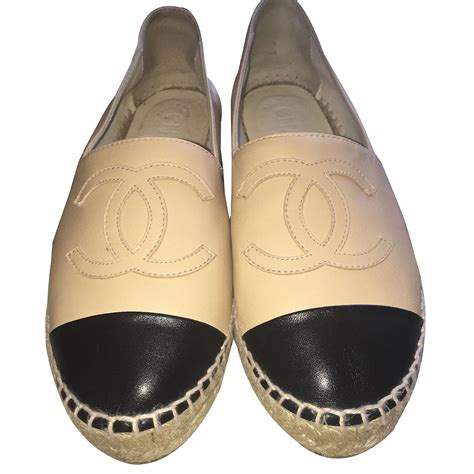 espadrille chanel femme cuir|chanel espadrilles men.